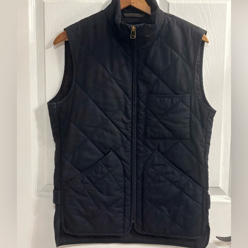 J.Crew Sussex Quilted Vest Thermore Dark Navy Blue Men’s XS Lightweight LN